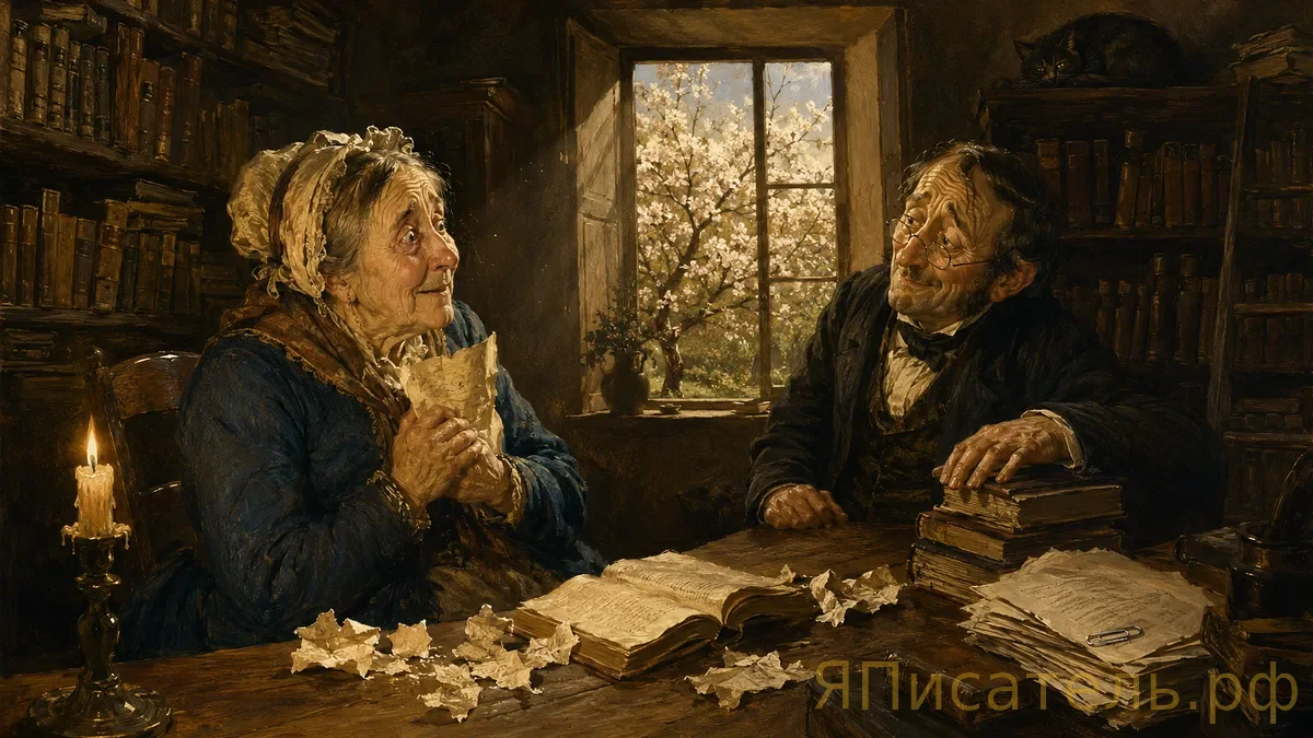 Письмо в списанной книге