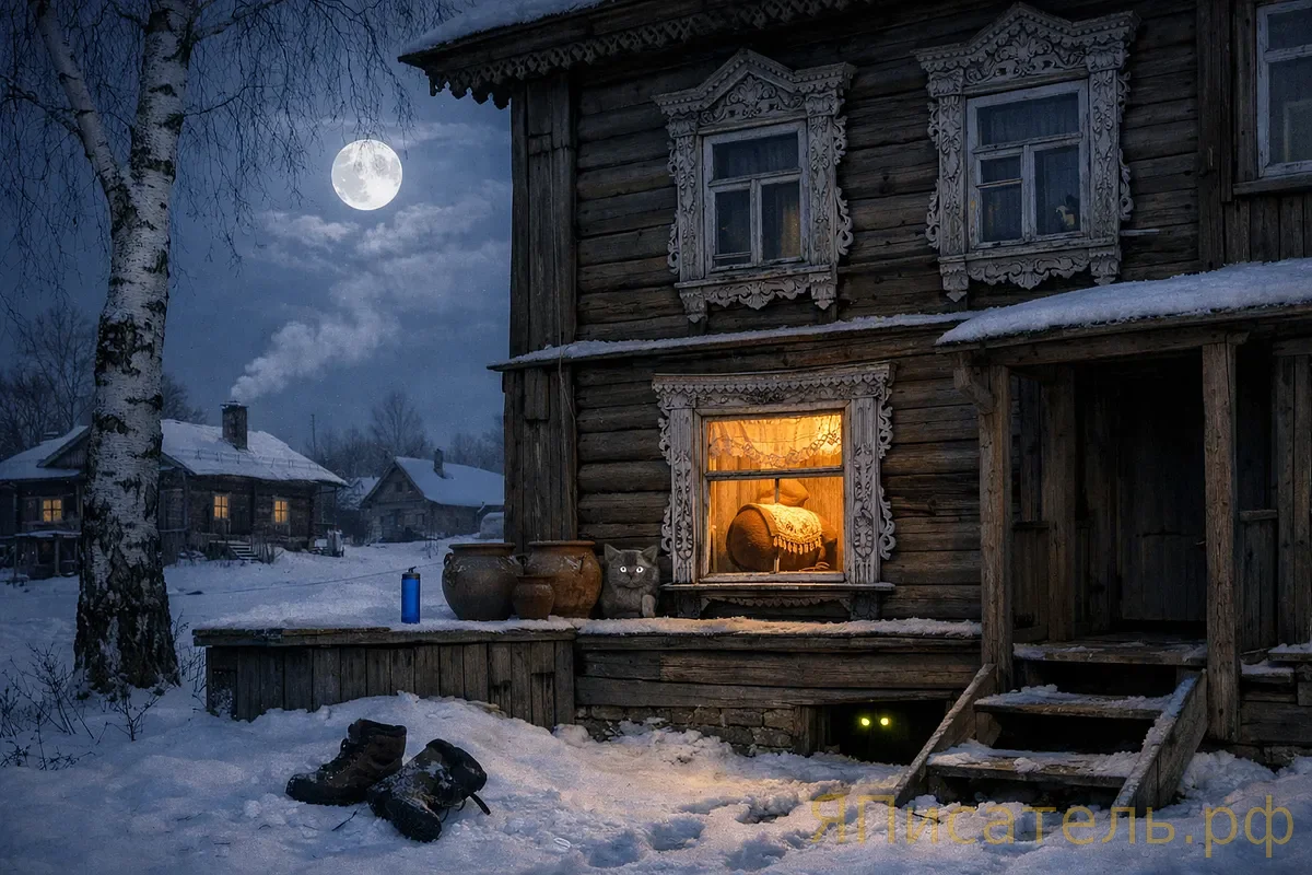 Нитка, пропущенная дважды