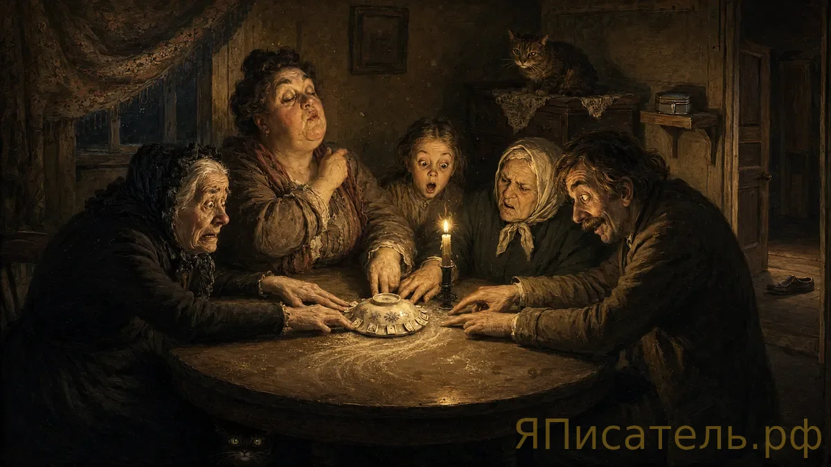 Блюдечко, или Как я с покойным мужем про калоши беседовала