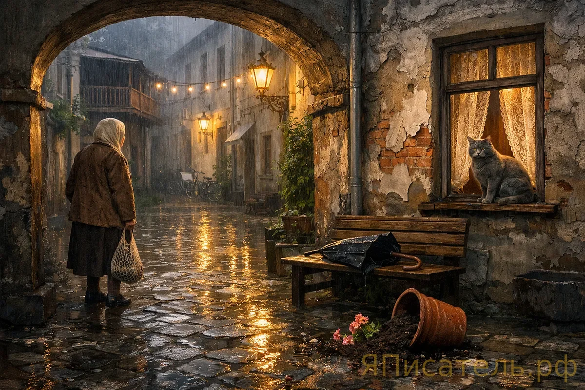 Арбатский дождь — новое стихотворение в стиле Булата Окуджавы