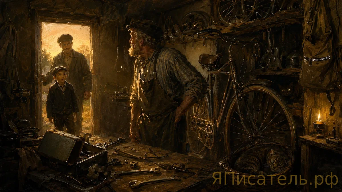 Велосипед в углу