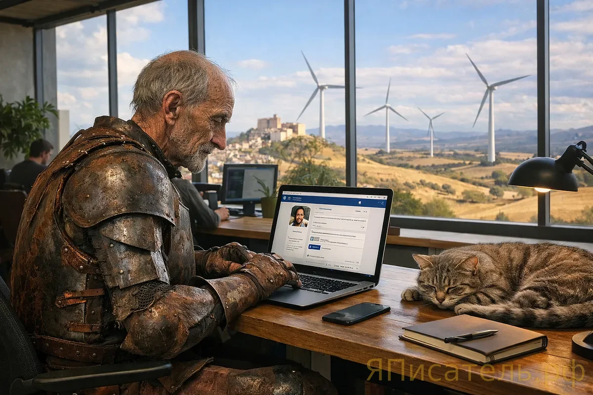 Дон Кихот: пост в LinkedIn о смене карьеры