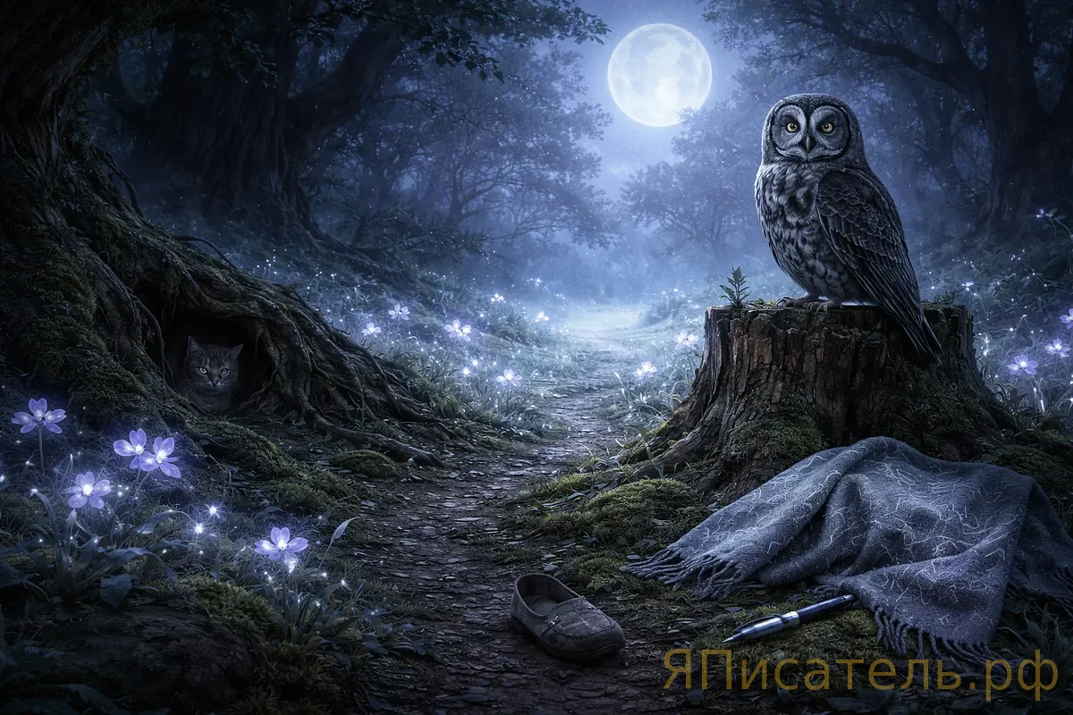 Шаль с лунной картой