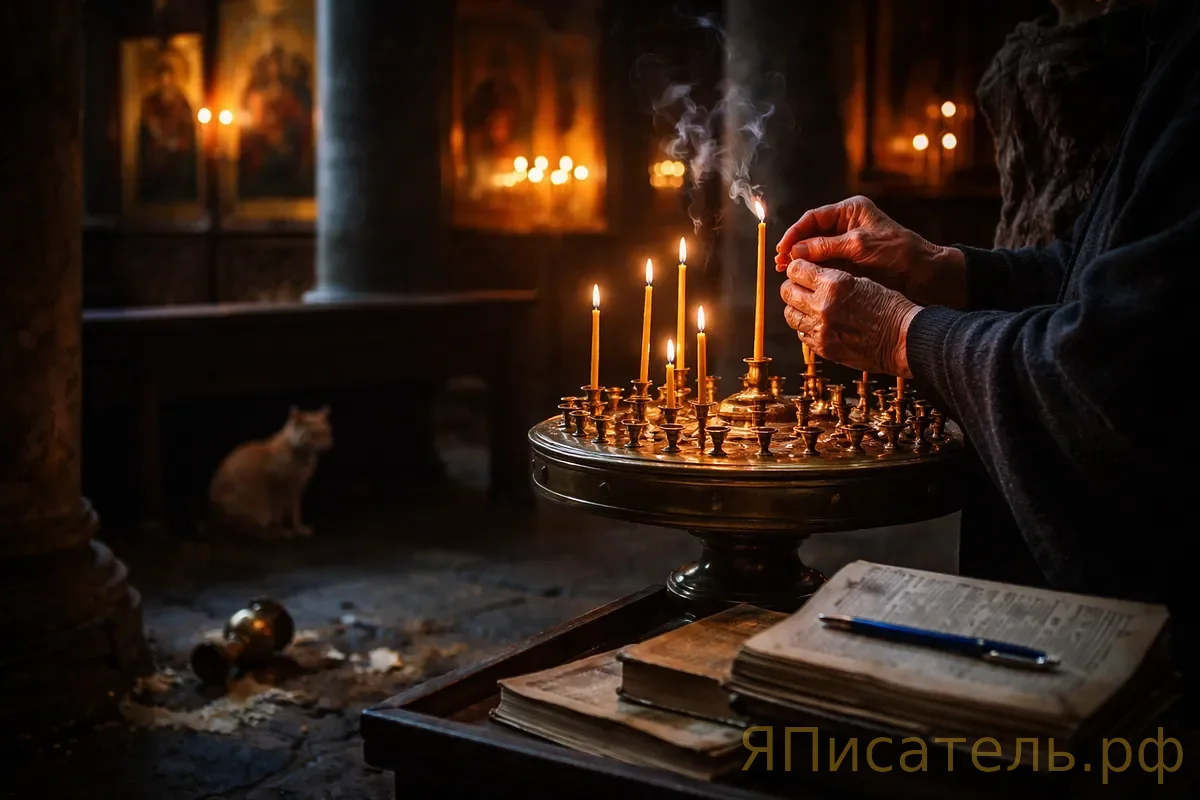 Свечка гаснет первой