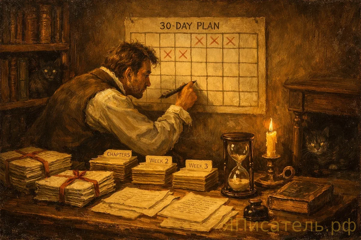 Эксклюзивная проверка: как написать книгу за месяц — пошаговый план без выгорания