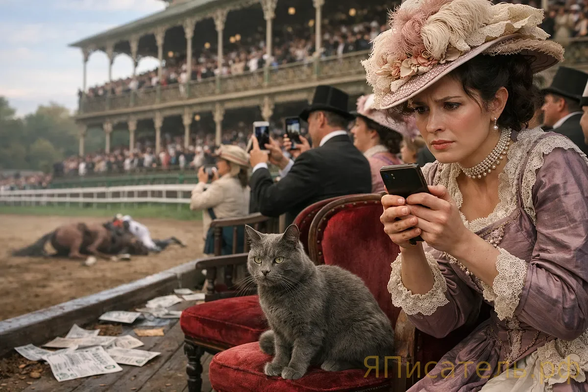 Тред. Мой мужчина упал с лошади, а мой муж считает это неприличным — live из ложи Красносельского ипподрома