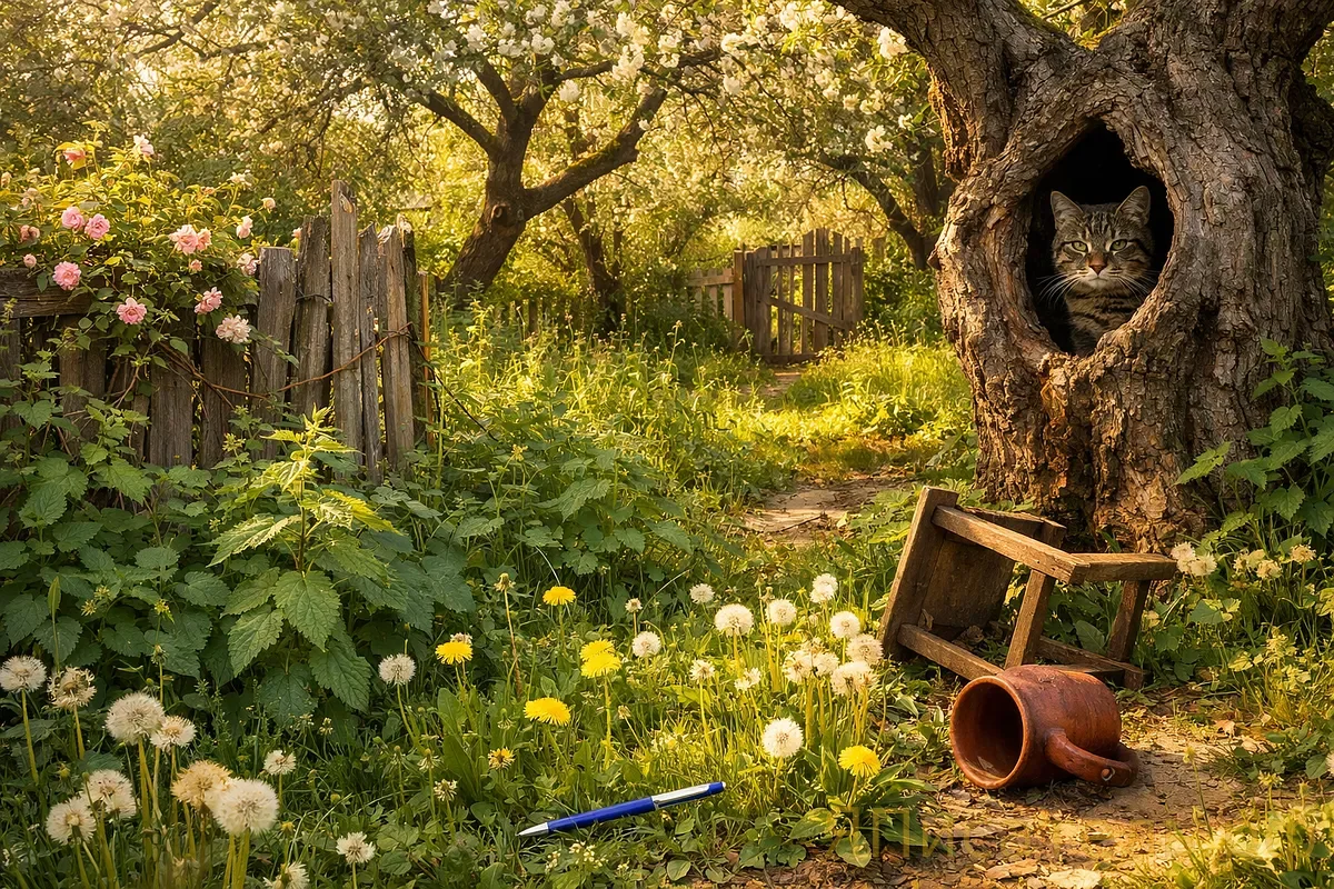 Старый сад — новое стихотворение в стиле Николая Заболоцкого
