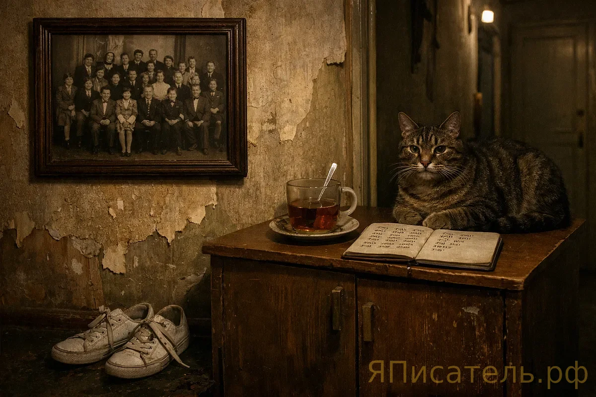 Фотография на стене