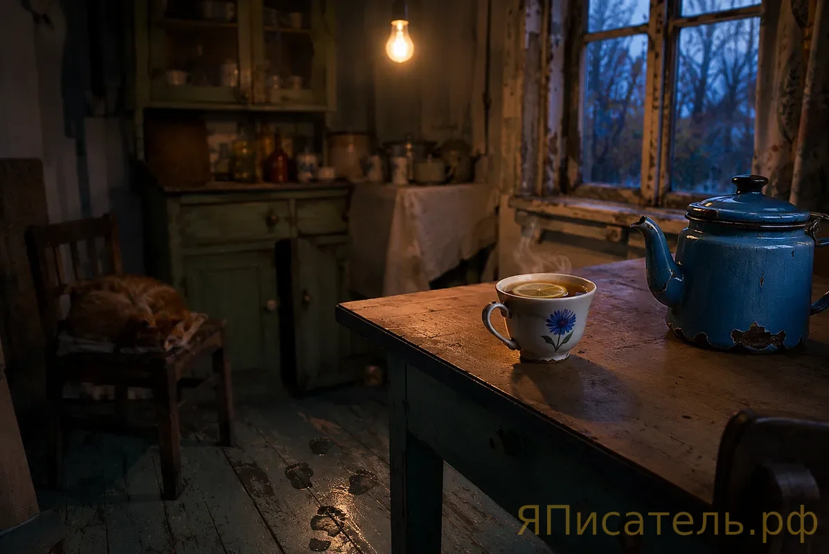 Чай остыл недавно