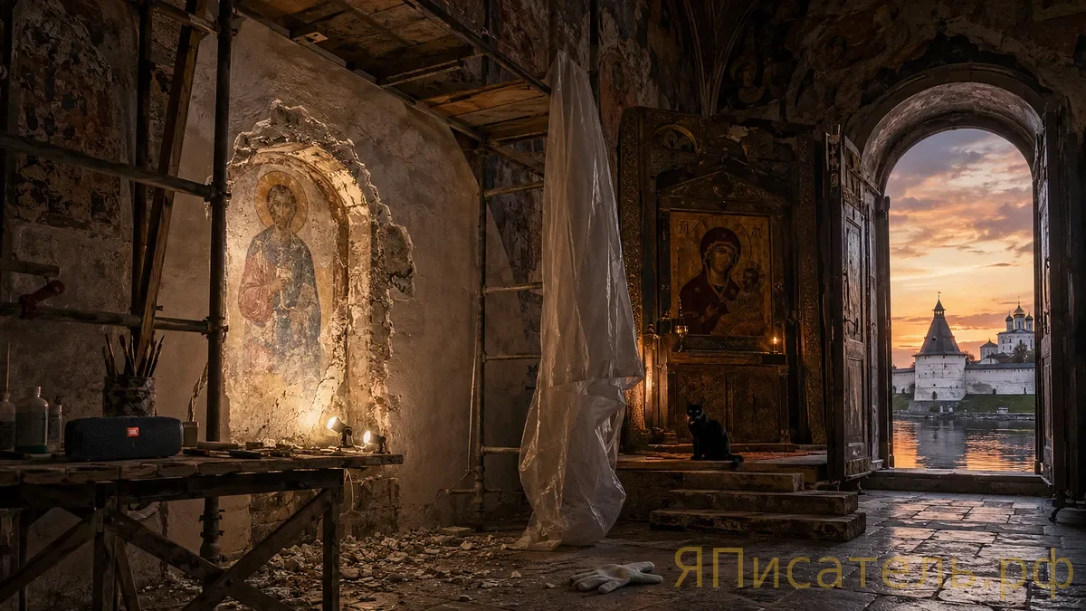 Реставратор фресок Псковского крома