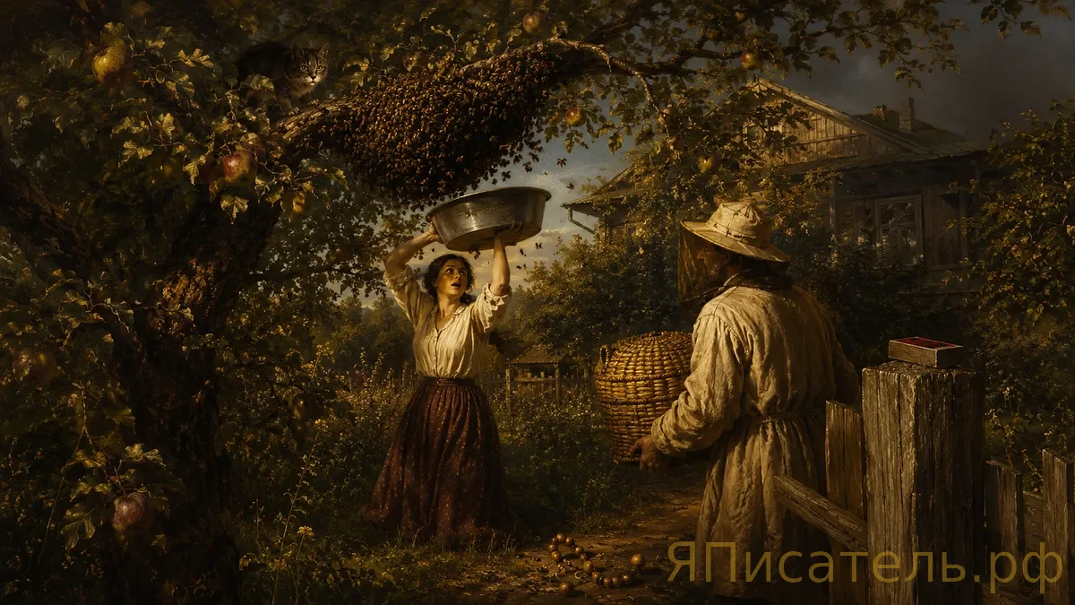 Пчелиный десант на грядки Тамары