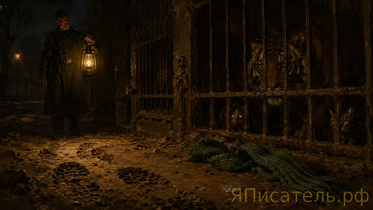 След у решетки