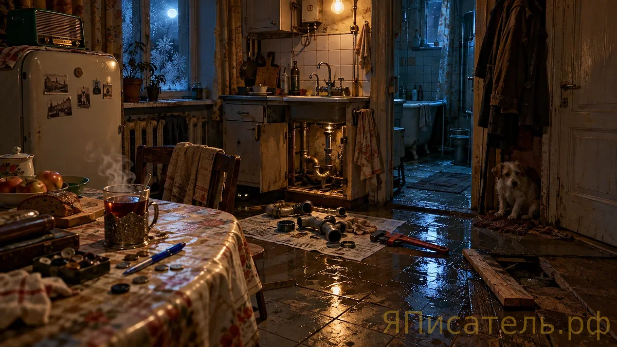 Гость наливает чай