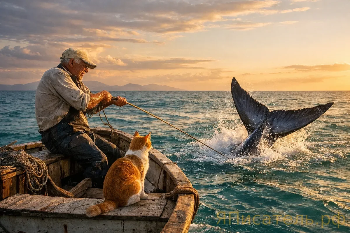 Старик Сантьяго в Telegram: день 85 без улова — появляется МАРЛИН (эпическая борьба в прямом эфире)