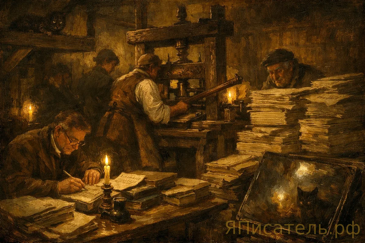 Издательство печатает роман дважды: сначала для библиотекарей, потом для всех — и спрос растёт