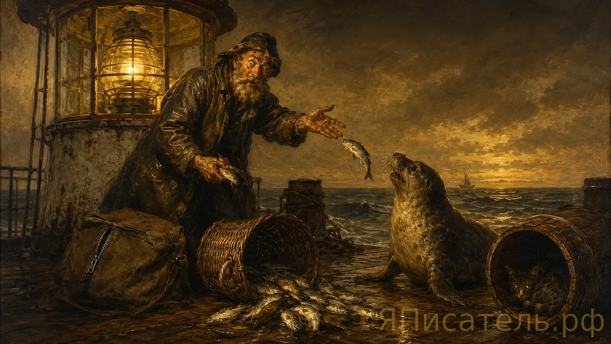 Тюлень Борис Степаныч на маяке