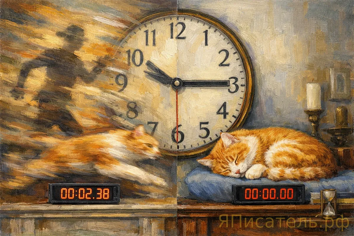 Время в прозе: когда ускоряться, когда замедляться