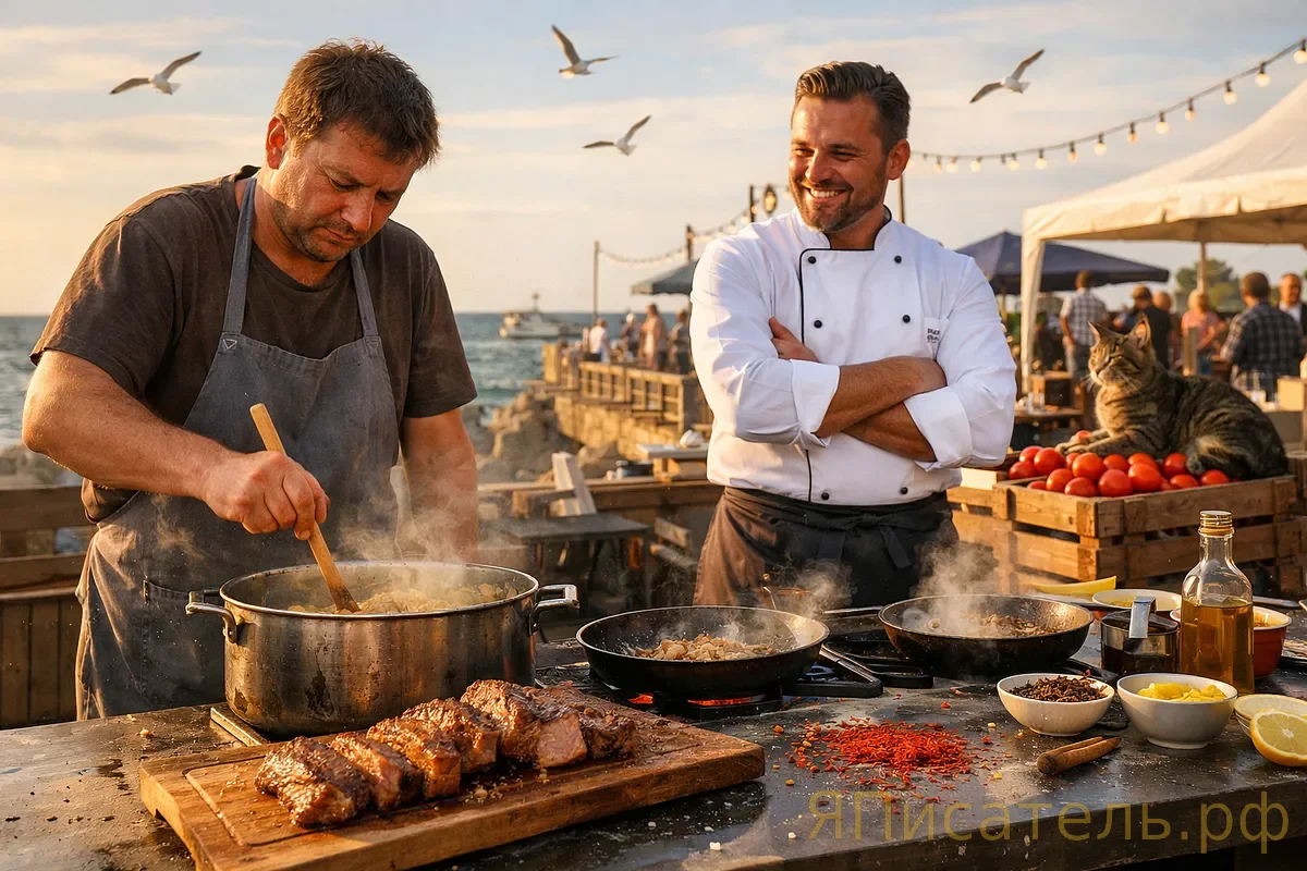 «Золотой теленок» на гриле: кулинарный поединок в Черноморске, где блюдо дороже миллиона