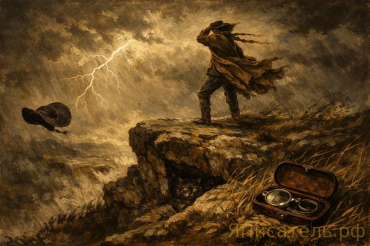 Когда штормит не в душе персонажа, а в небе над ним