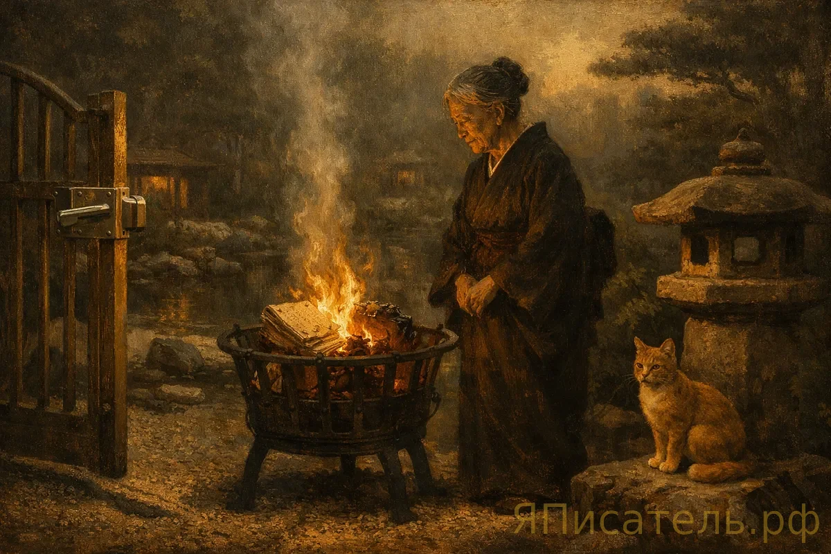 Японская писательница сожгла роман, над которым работала 38 лет, за час до встречи с издателем