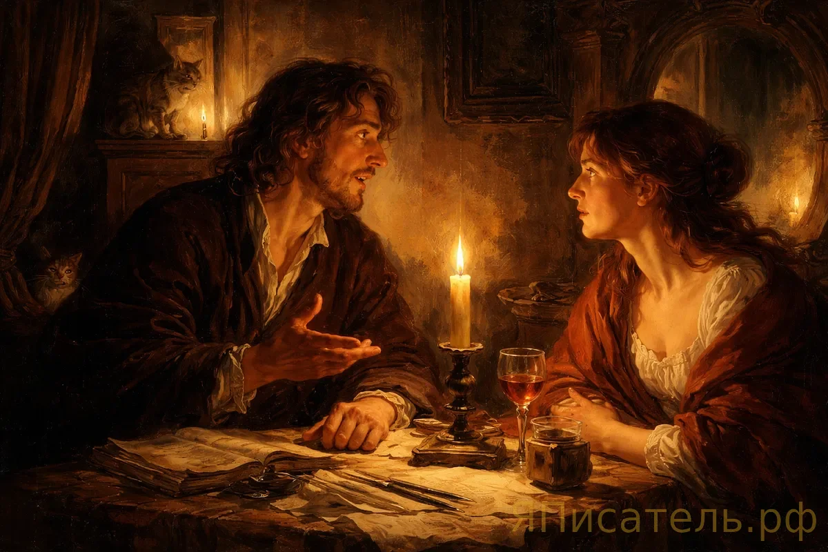 Взгляд персонажа не врет