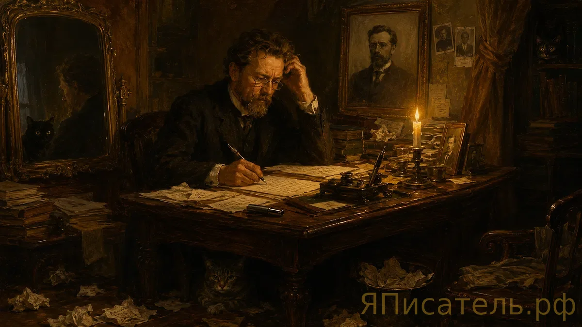 Чехов посылал письма своему издателю, называя его 'психом' — и издатель их все хранил