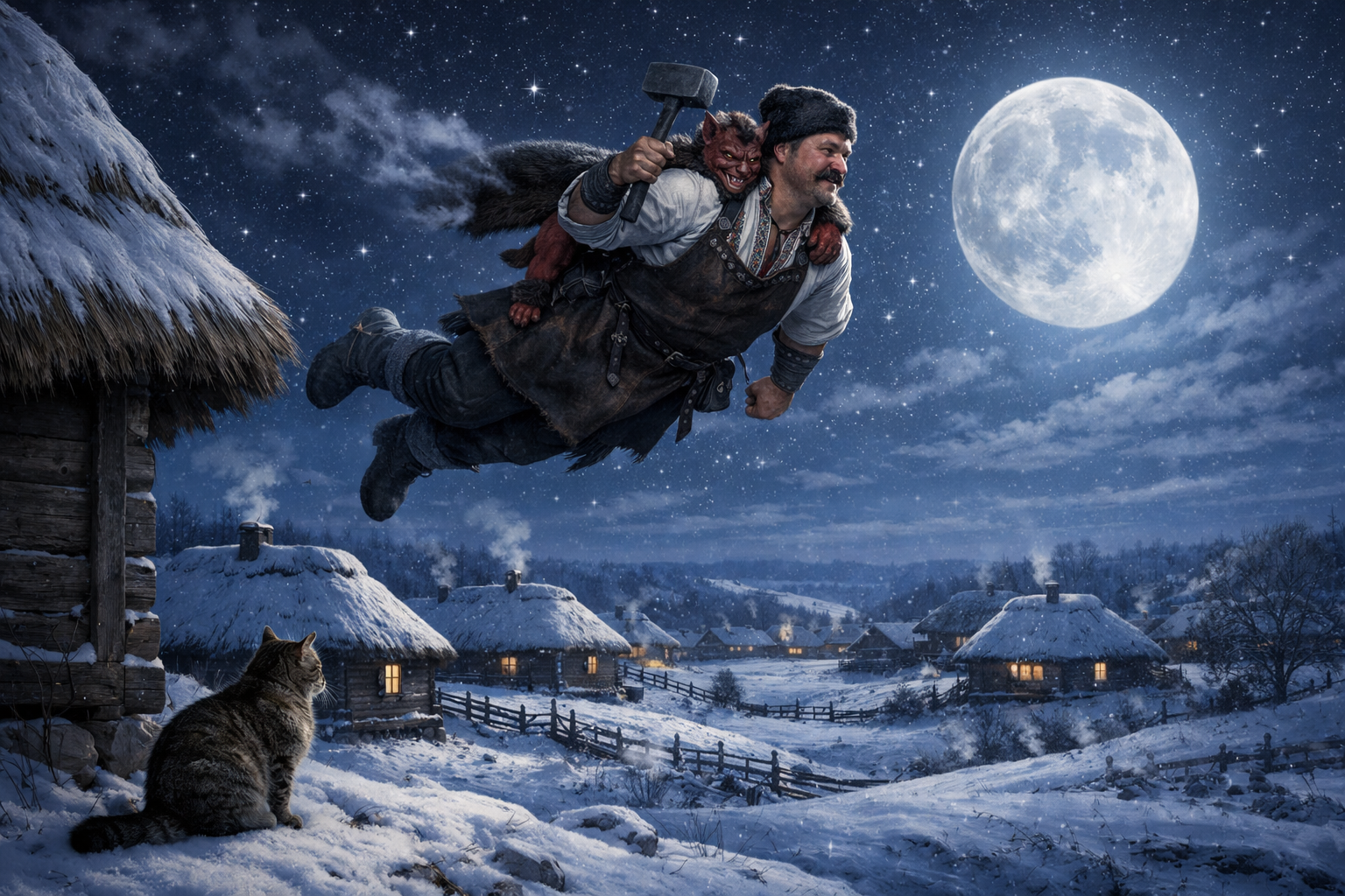 Вечера на хуторе близ Диканьки: Последняя ночь перед Рождеством (Записки Вакулы)