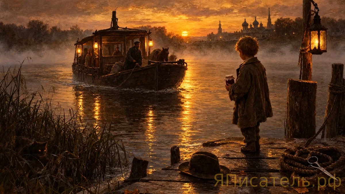 Банка варенья на пирсе