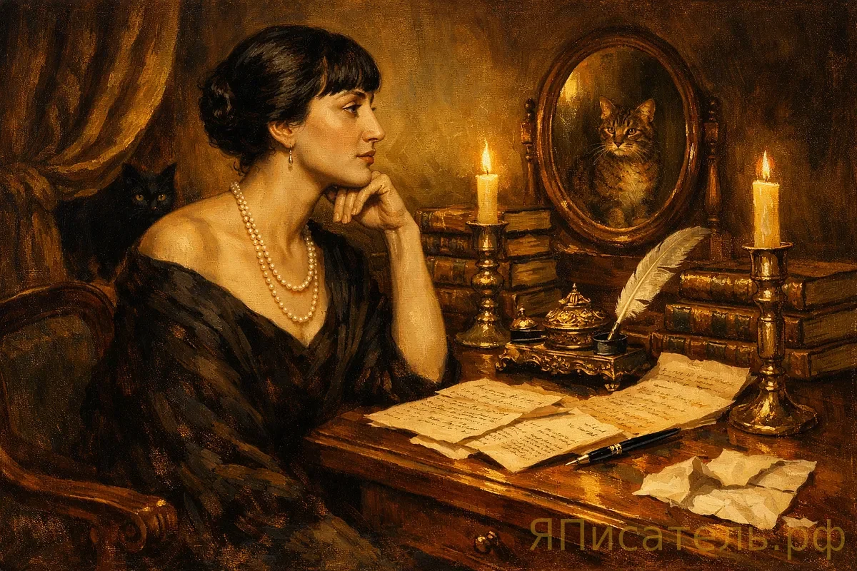 Поэтесса в авиационном комбинезоне