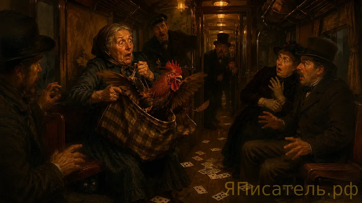 Петух Гоша едет в плацкарте