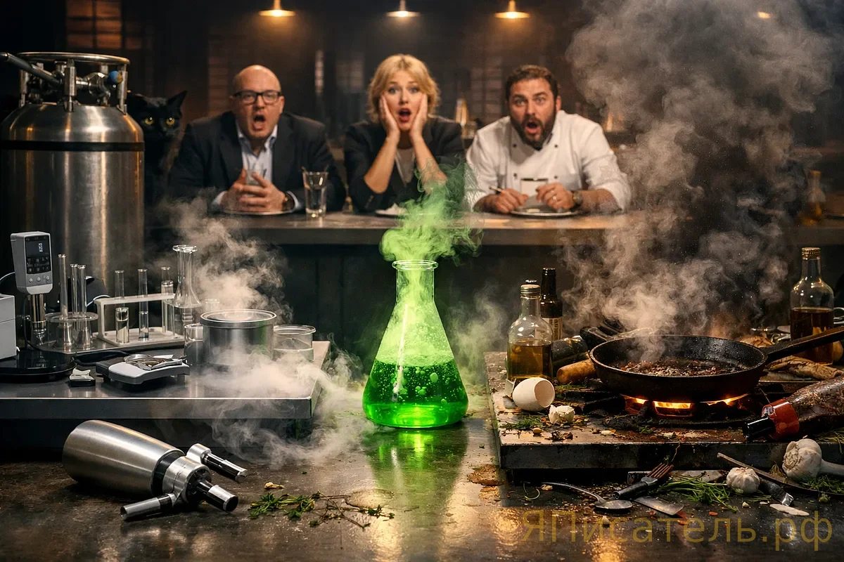 Доктор Джекил на «МастерШеф»: молекулярная кухня, сырое мясо и один участник, которого стало двое