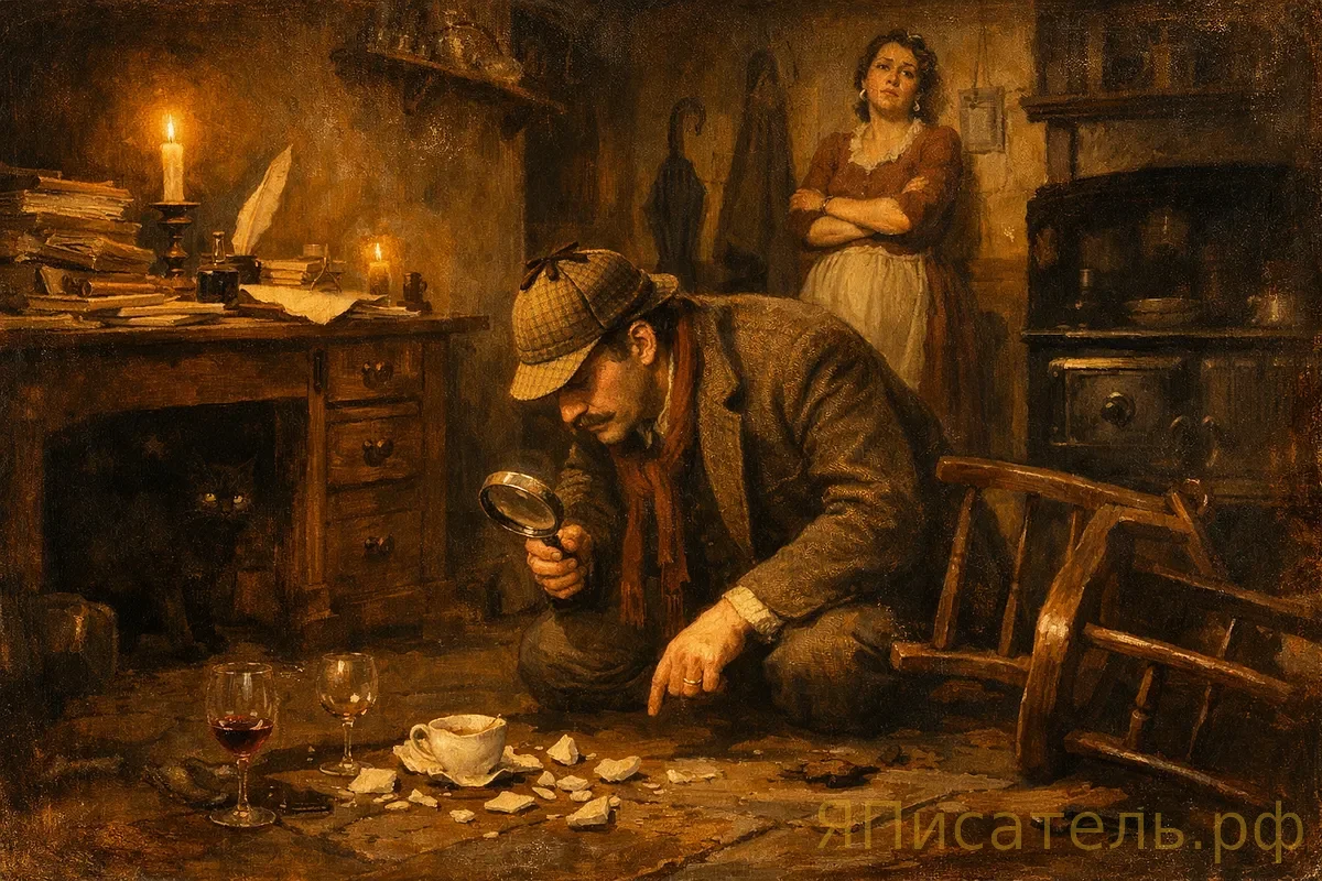 Жена писателя детективов