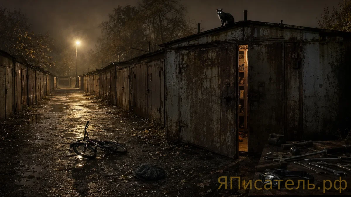 Гараж с двойной дверью