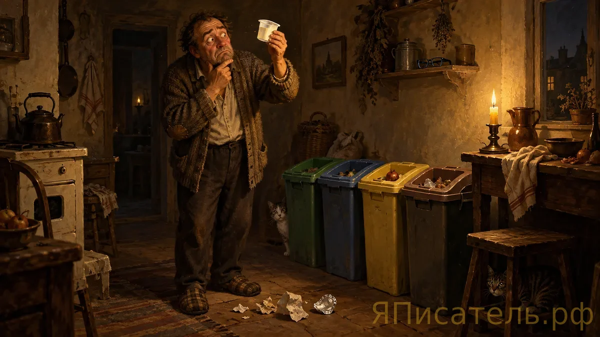 Стакан из-под йогурта, или Куда тебя, родной?