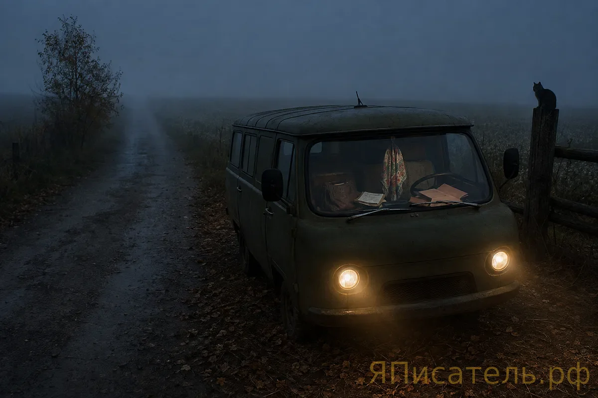 Шарф на зеркале