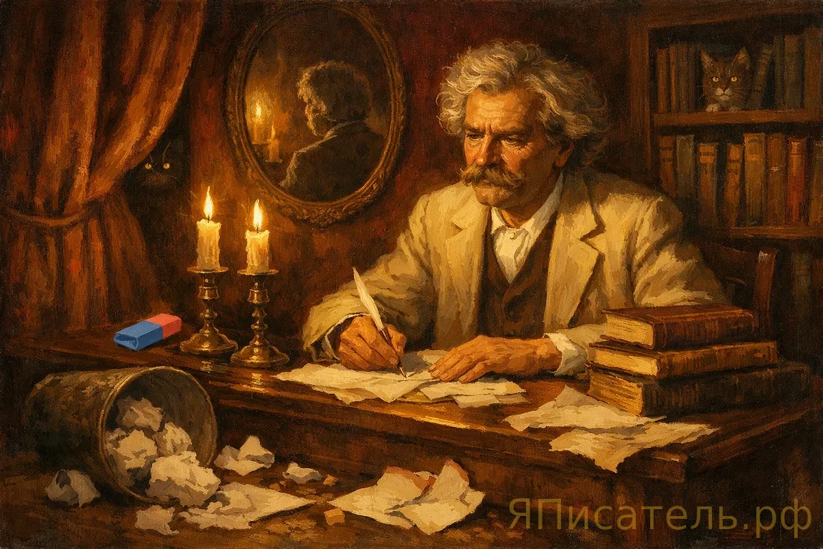 Почему Марк Твен писал в красной комнате: магия вдохновения или литературный миф?