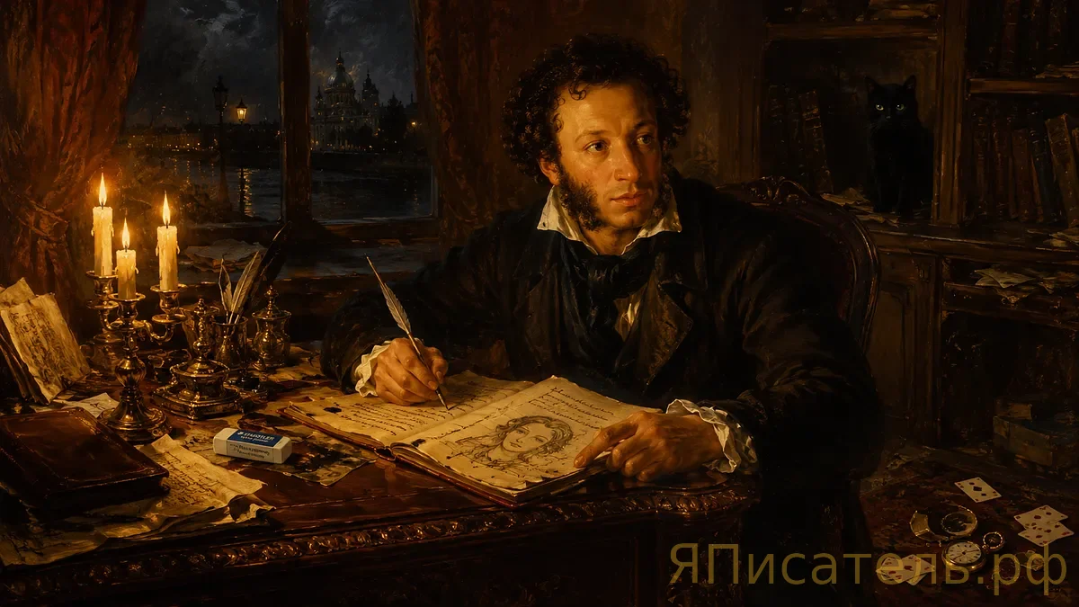 Рисующий гений: портреты на полях Пушкина