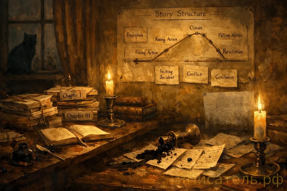 Построение сюжета: от завязки к развязке через точки поворота