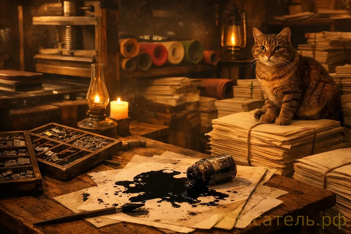 Двойной роман: типограф печатал текст с двумя смыслами в зависимости от цвета бумаги