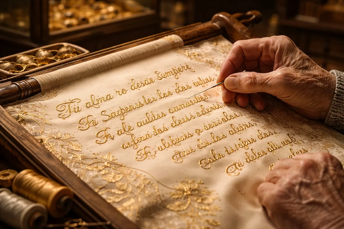 Аргентинский поэт вышивал стихи на шёлке 40 лет: коллекция из 200 платков передана в музей Борхеса