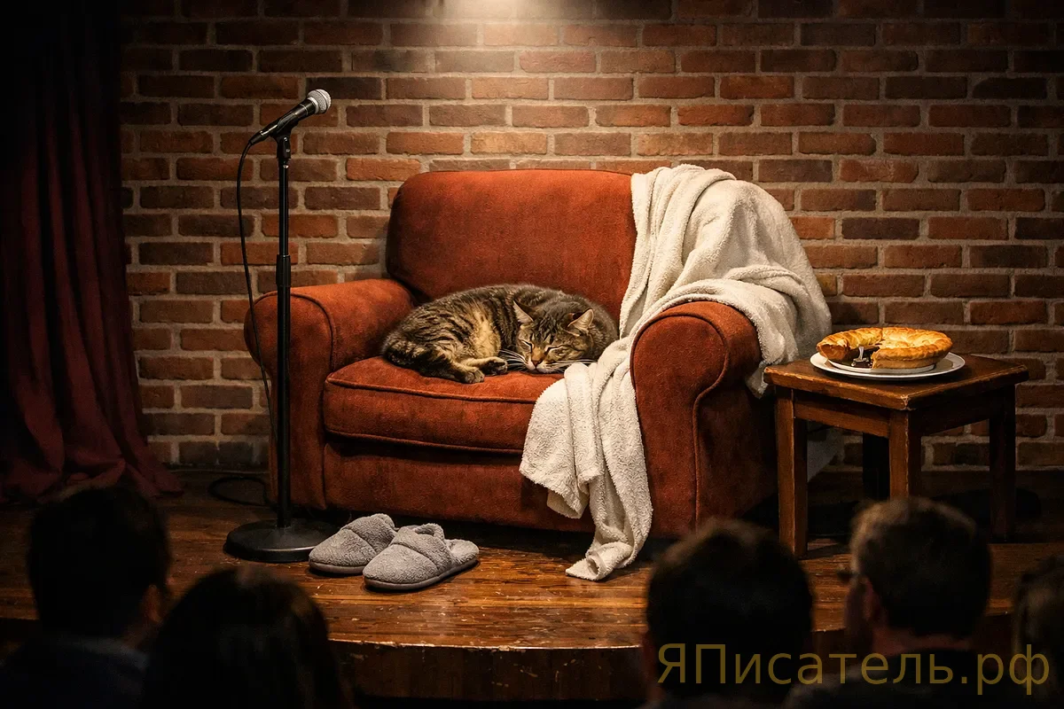 Илья Обломов: стендап «Лежачего не бьют» — монолог о диване, халате и Захаре