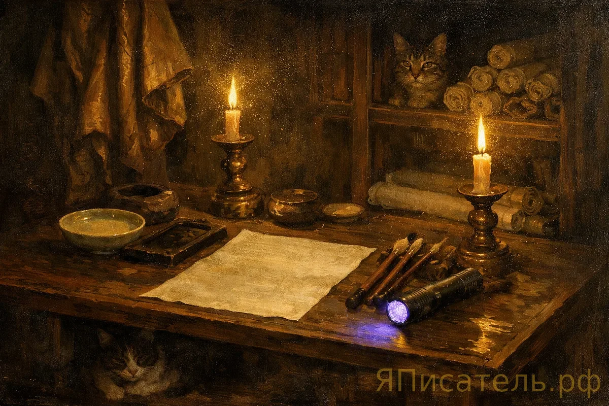 Слепой каллиграф из Киото 50 лет писал невидимые стихи — их прочитал ультрафиолет