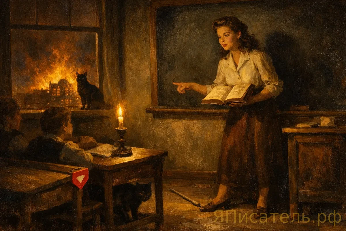 Пожар в школе из рассказа Брэдбери 1951 года воспроизвёл детали с точностью до метра