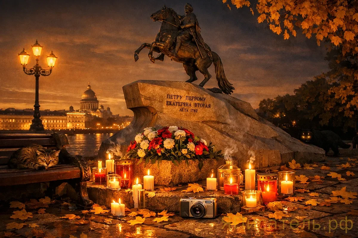 Памятник литератору Иосифу Бродскому установлен в центре Санкт-Петербурга