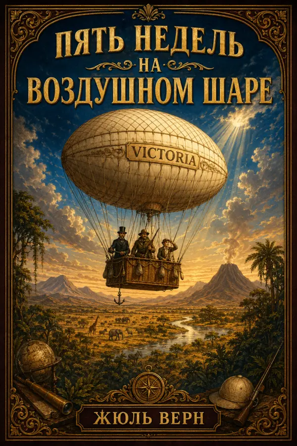 Пять недель на воздушном шаре